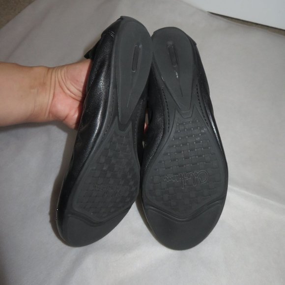 Cole Haan Studded Black Leather Ballerina Flats - Picture 9 of 11